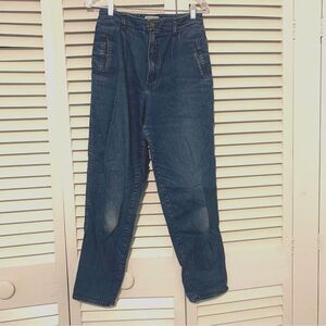 Vintage Cohoes High Paperbag Waist Dark Wash Cotton Mom Jeans size 30